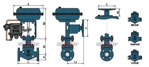 氣動套筒調節(jié)閥結構圖