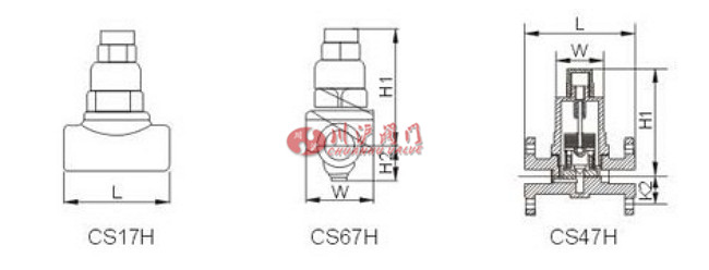 可調雙金屬片式蒸汽疏水閥結構圖